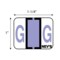 Nevs Tabbie - Filing Labels - Large - Letter G 1" x 1-1/4" Lavender XA-T-G - alternate 2